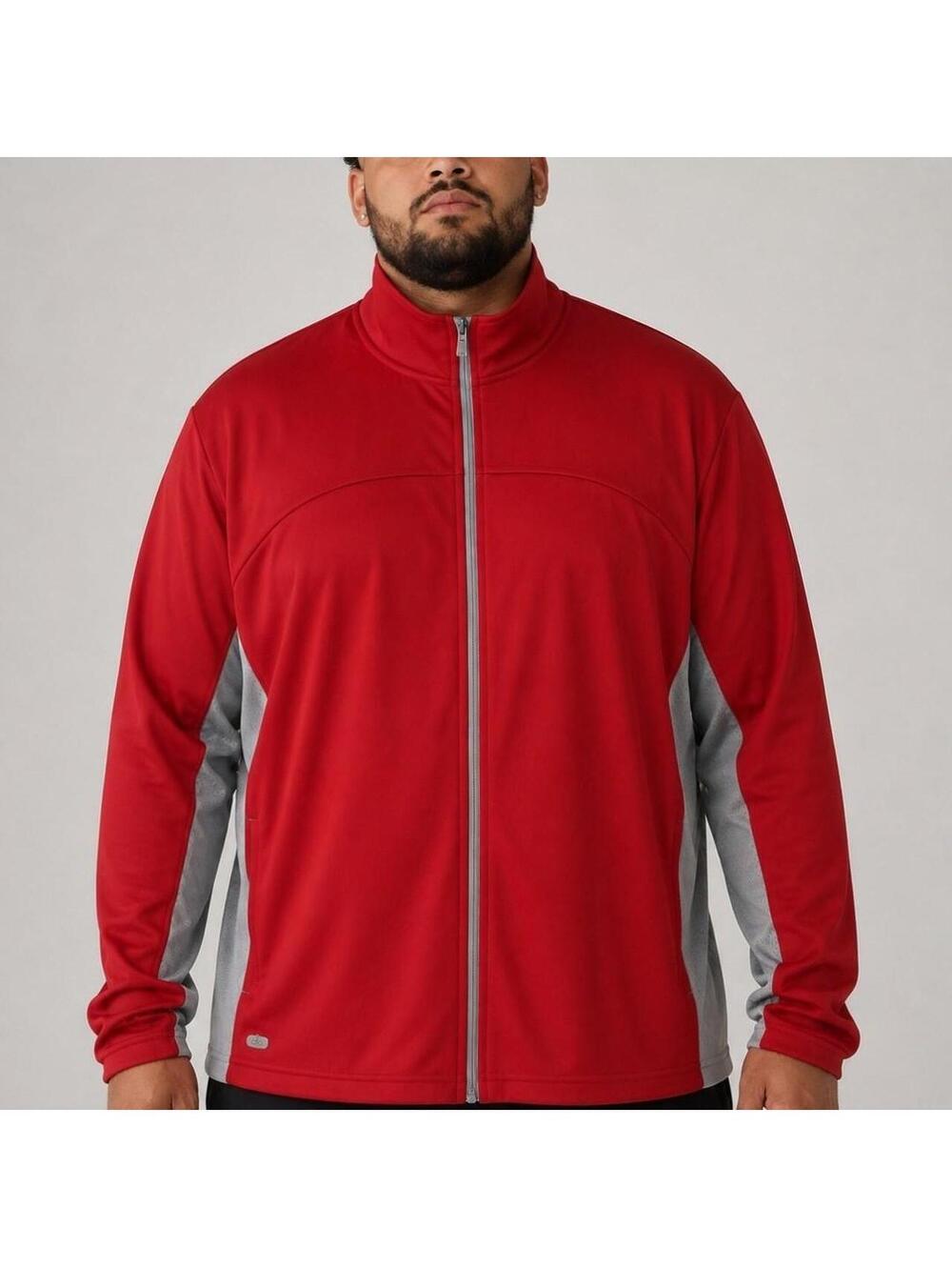 Alo Cool Fit Men’s Red Full Zip Athletic Jacket Size XL